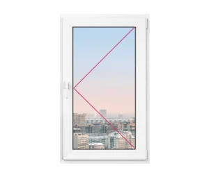 Одностворчатое окно Rehau Delight Decor 950x950 - фото - 1